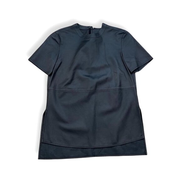 Givenchy black leather blouse size 38 - Picture 2 of 7